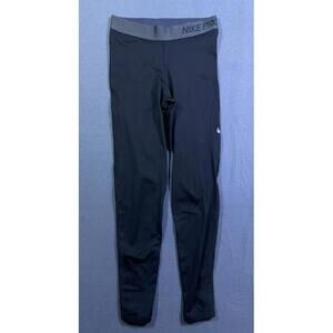 Men’s Nike Pro Hyperwarm Training Leggings/Pants Black/Gray Small Compression S